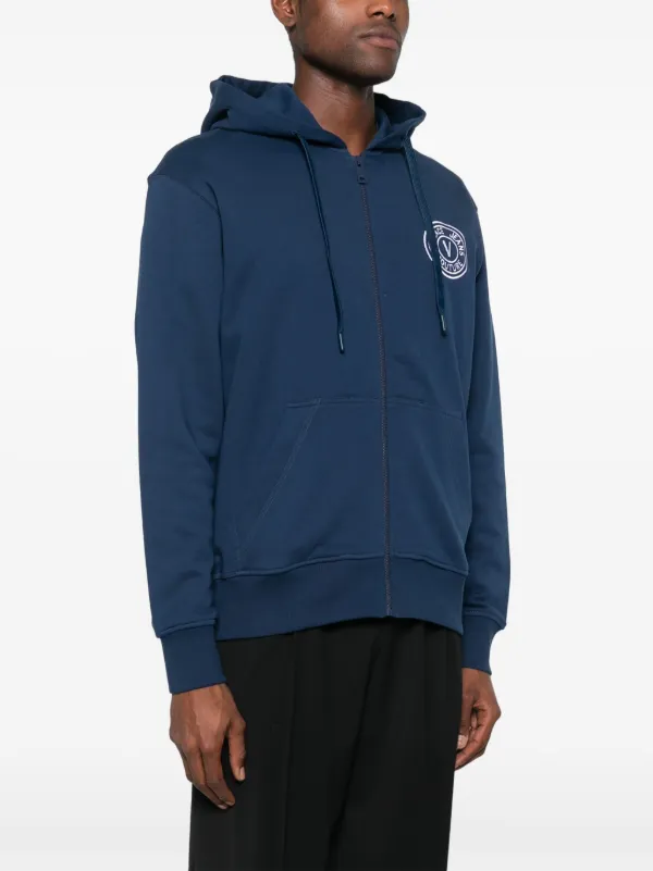 Versace Jeans Couture ロゴ パーカー | ブルー | FARFETCH JP