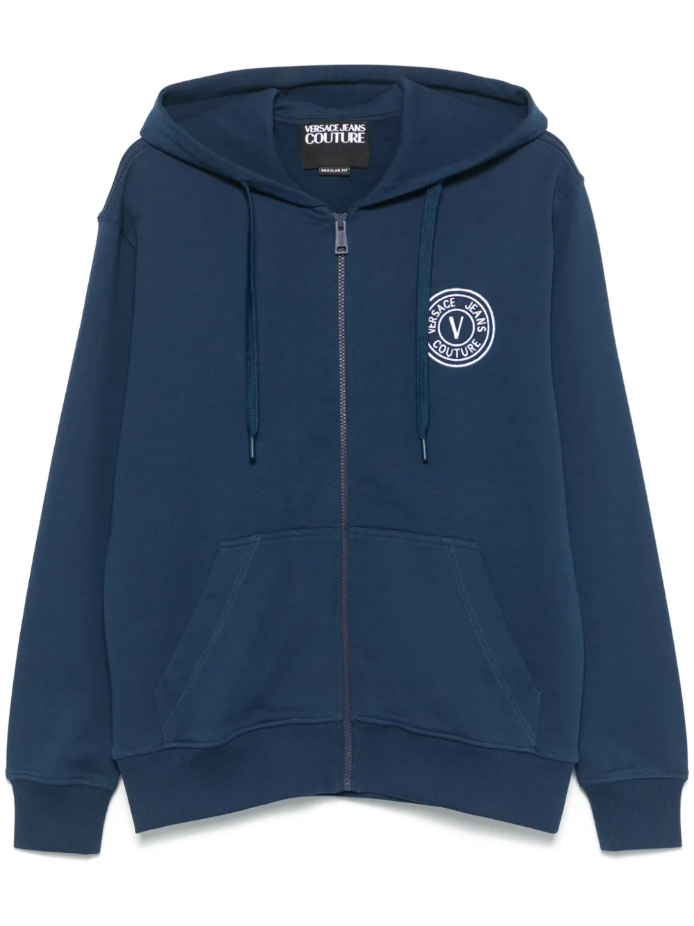 logo-embroidered hoodie