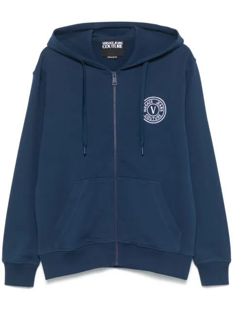 Versace Jeans Couture logo-embroidered hoodie