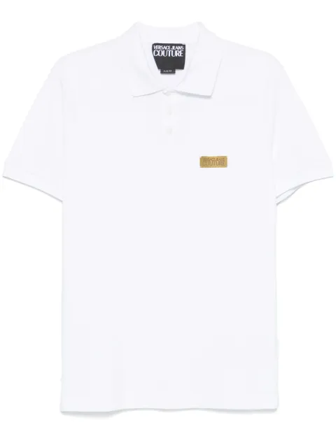 Versace Jeans Couture playera tipo polo con placa del logo