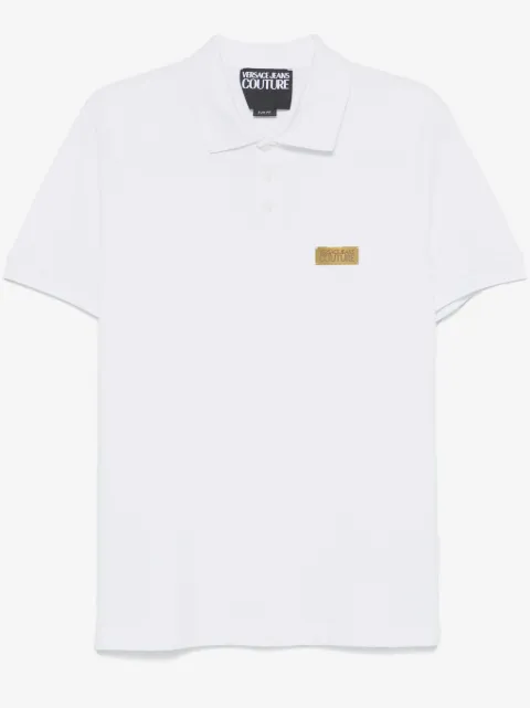 Versace Jeans Couture logo-plaque polo shirt