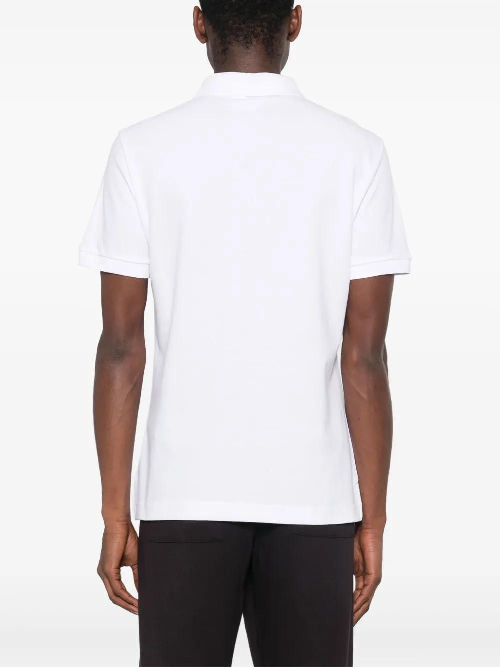 Shop Versace Jeans Couture Logo-plaque Polo Shirt In White
