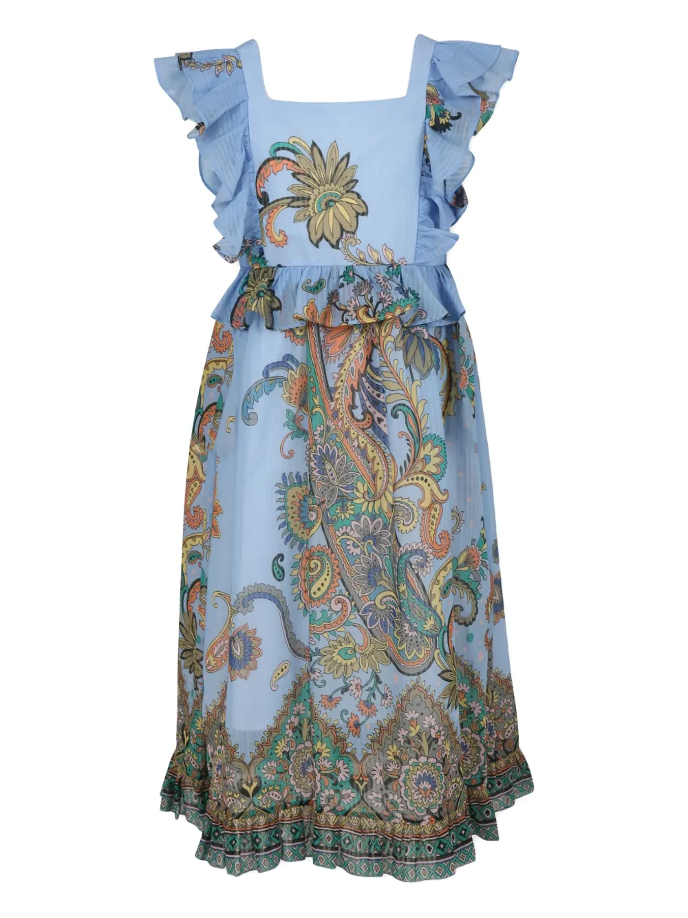 ETRO KIDS paisley-print dress - Blu