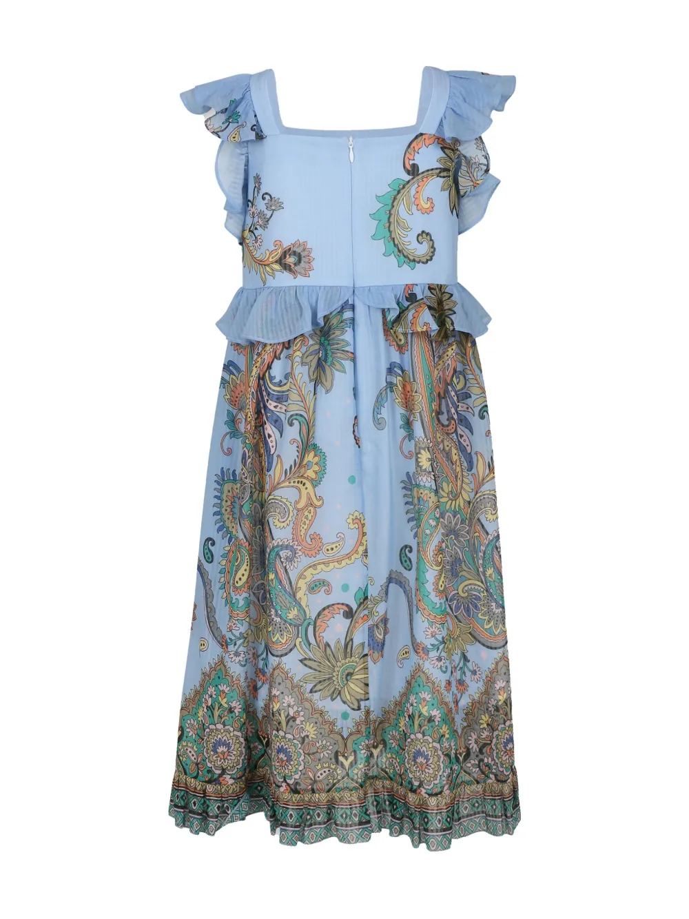 ETRO KIDS paisley-print dress - Blauw