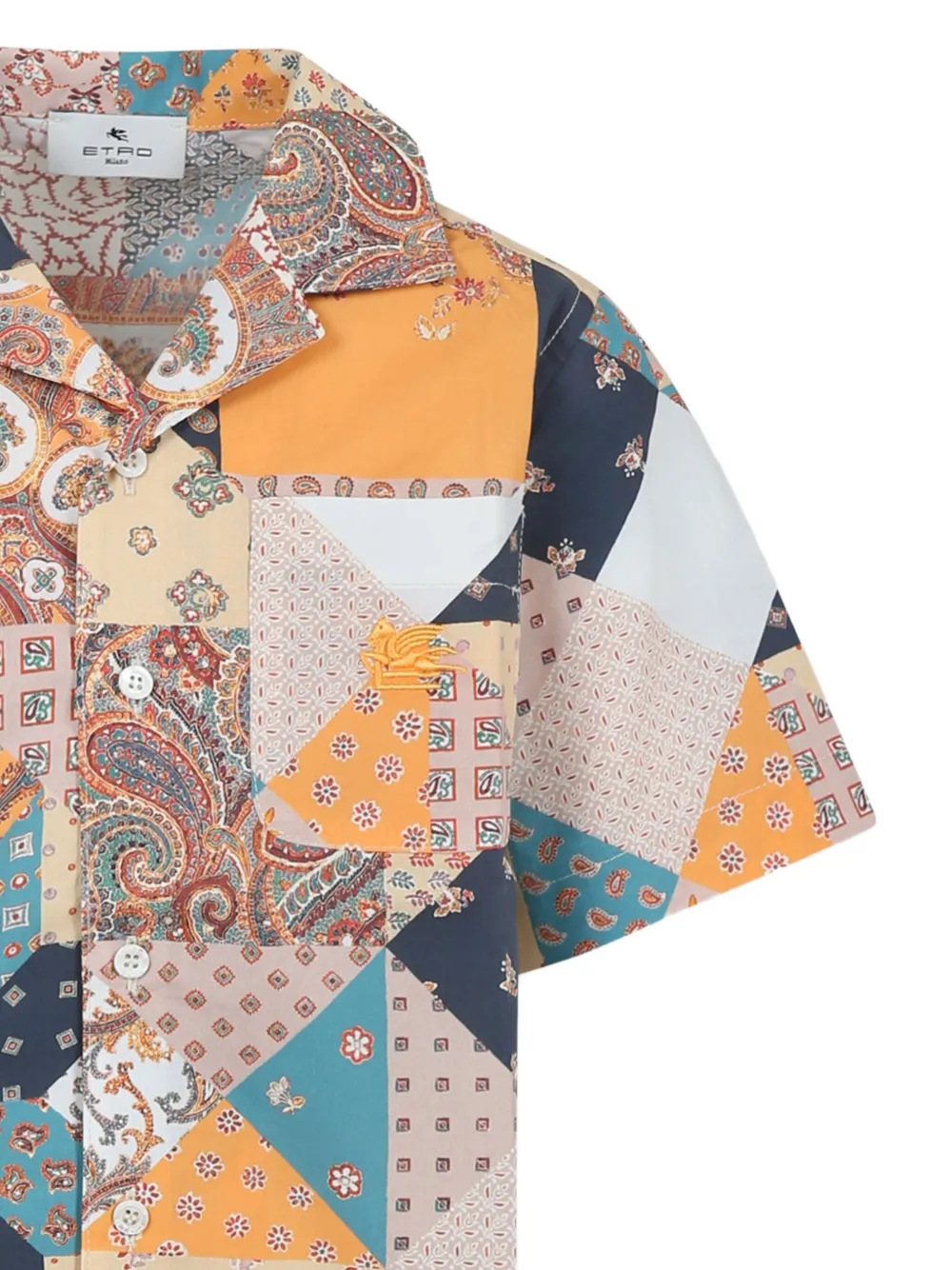Etro Multicolor Shirt For Boy With Paisley Print In 粉色