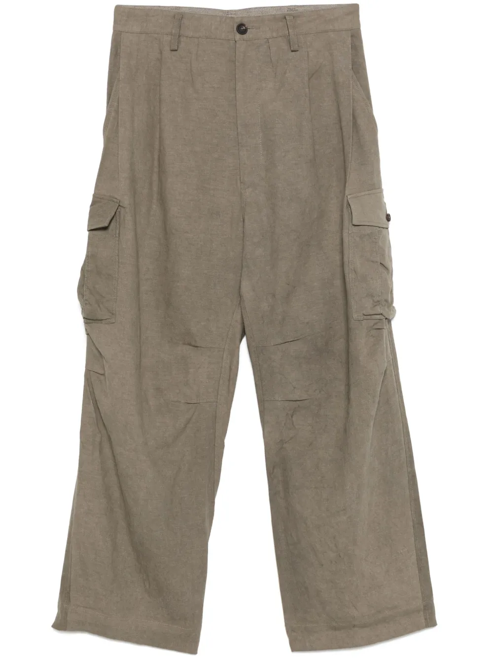 pleat-detail trousers