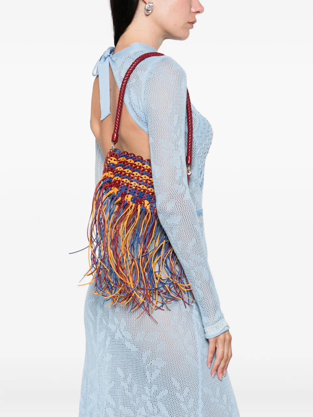 Rabanne fringed leather shoulder bag | Image 2