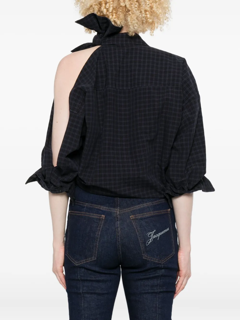 Alexander Wang Knotted Button Down Shirt Clothing In Blue