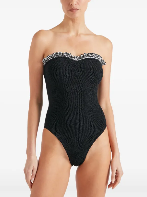 Hunza G G Dolly Swimsuit | Black | FARFETCH