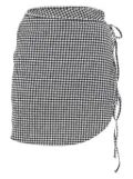 Hunza G mini checkered skirt - Black