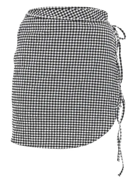 Hunza G mini checkered skirt