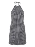 Hunza G halterneck mini dress - Black