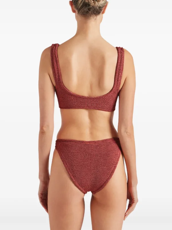 Hunza G Julia Bikini | Brown | FARFETCH