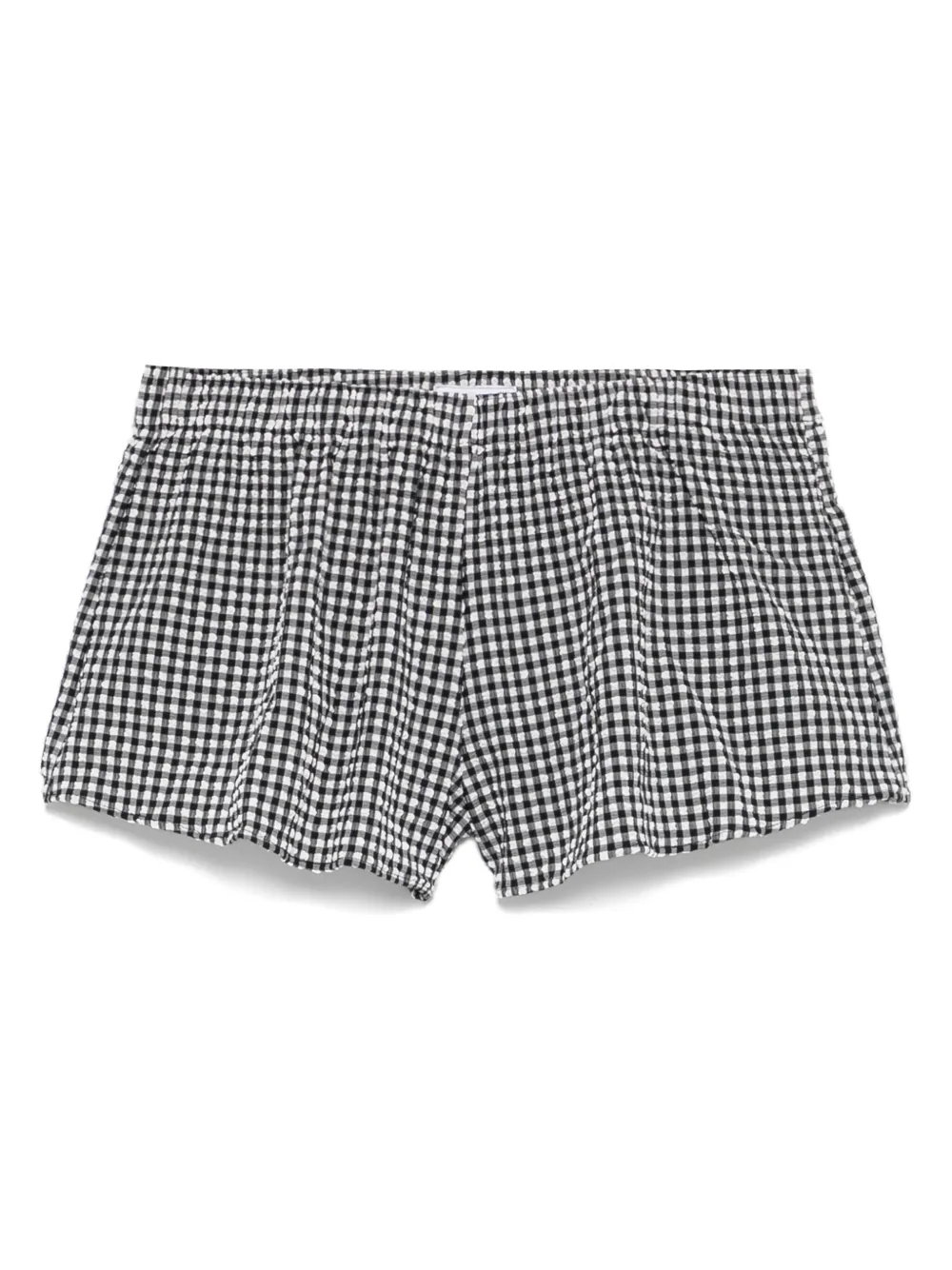 checked shorts
