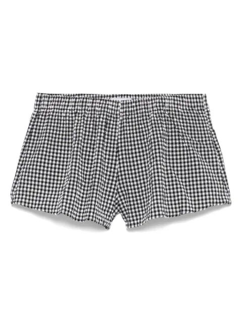 Hunza G shorts con cuadros estampados
