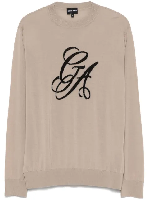 Giorgio Armani suéter con logo bordado