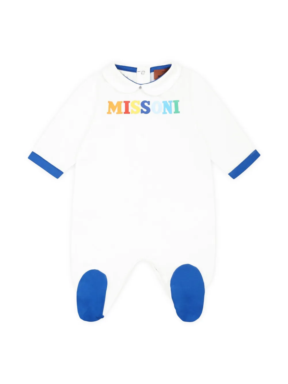 Missoni Kids logo-print babygrow set - Wit