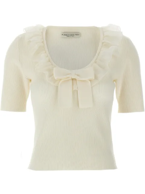 Alessandra Rich ruffle T-shirt