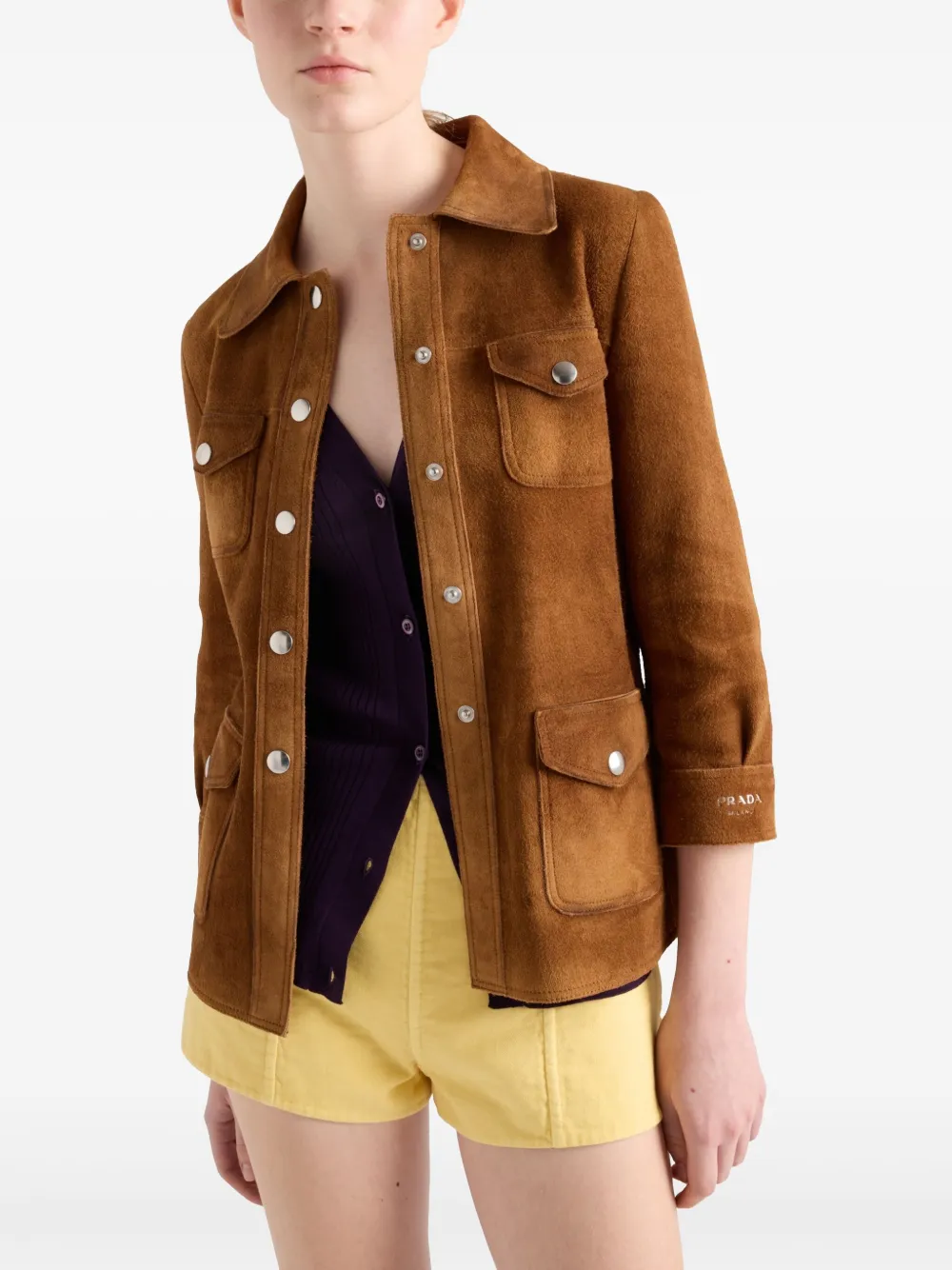 Prada Suède jack Bruin
