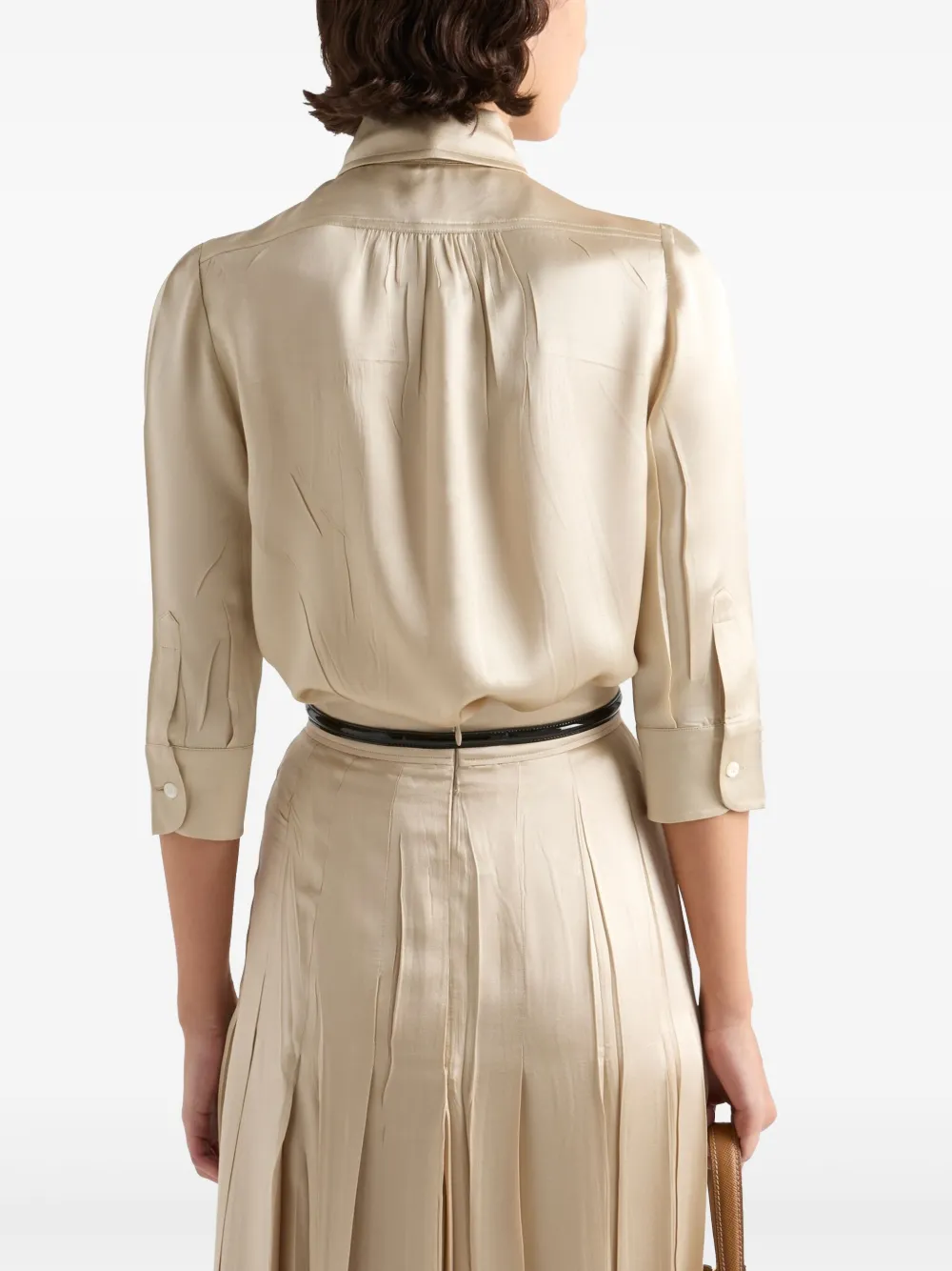 Prada satincrepe shirt
