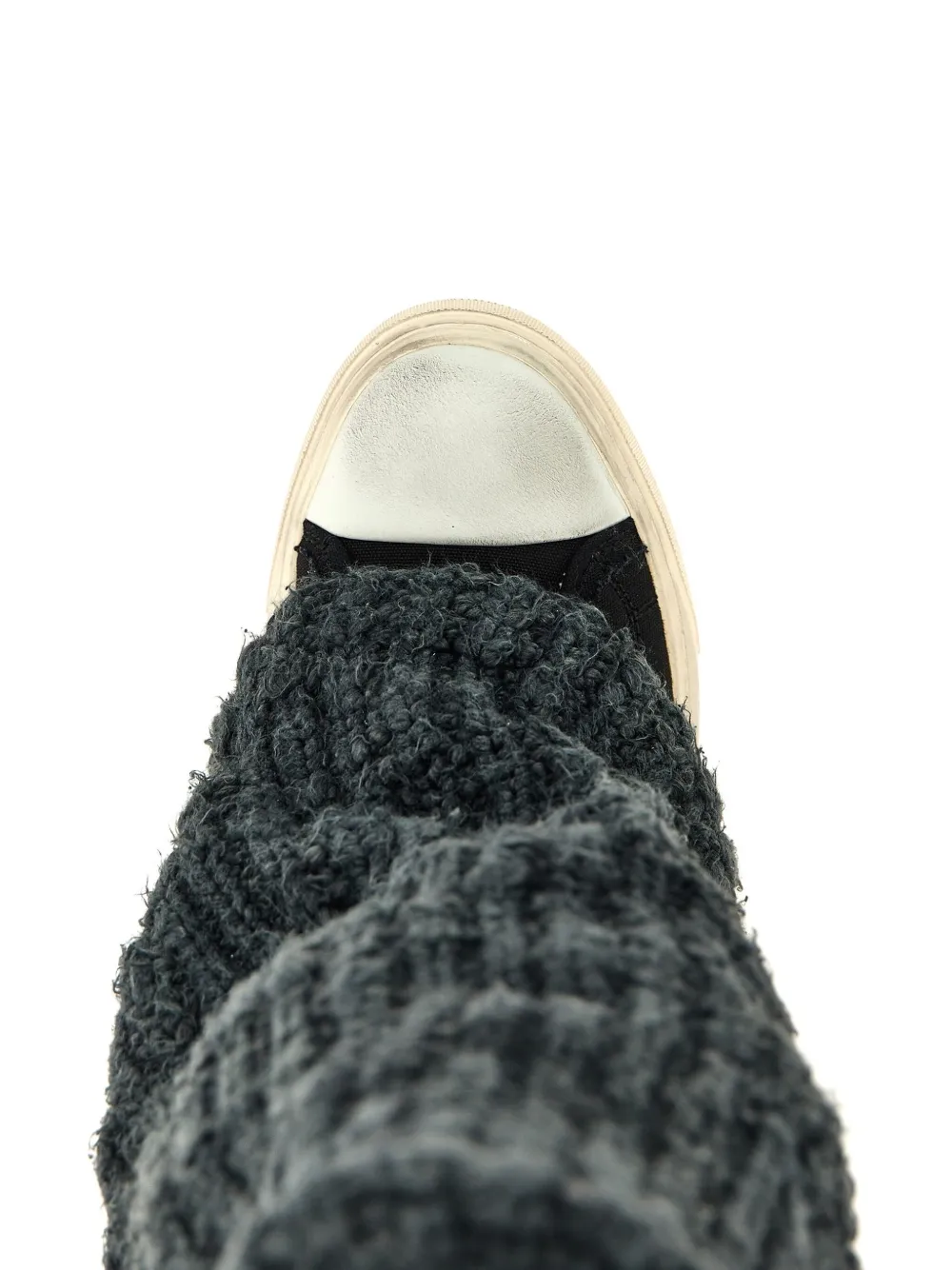 R13 Kurt warmer-detail sneakers Black