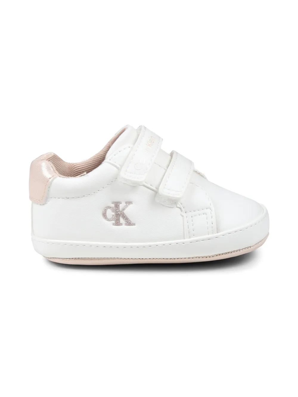 Calvin Klein Kids logo-print sneakers - Wit