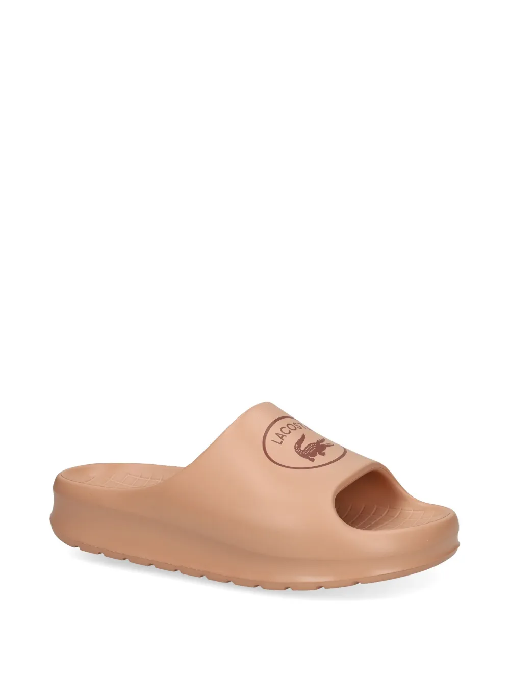 Lacoste Slippers met logoprint - Roze