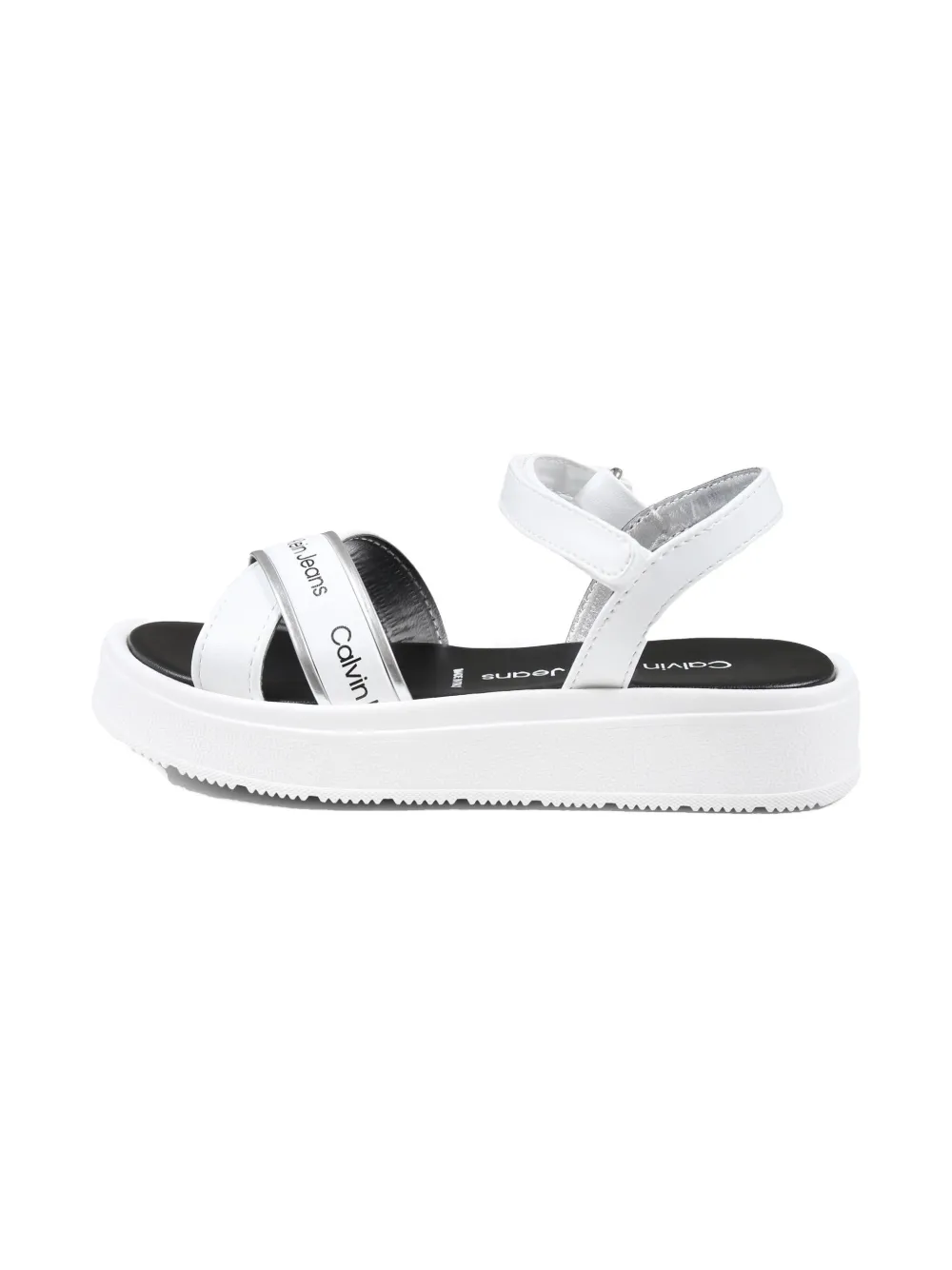 Calvin Klein Kids Leren sandalen Wit