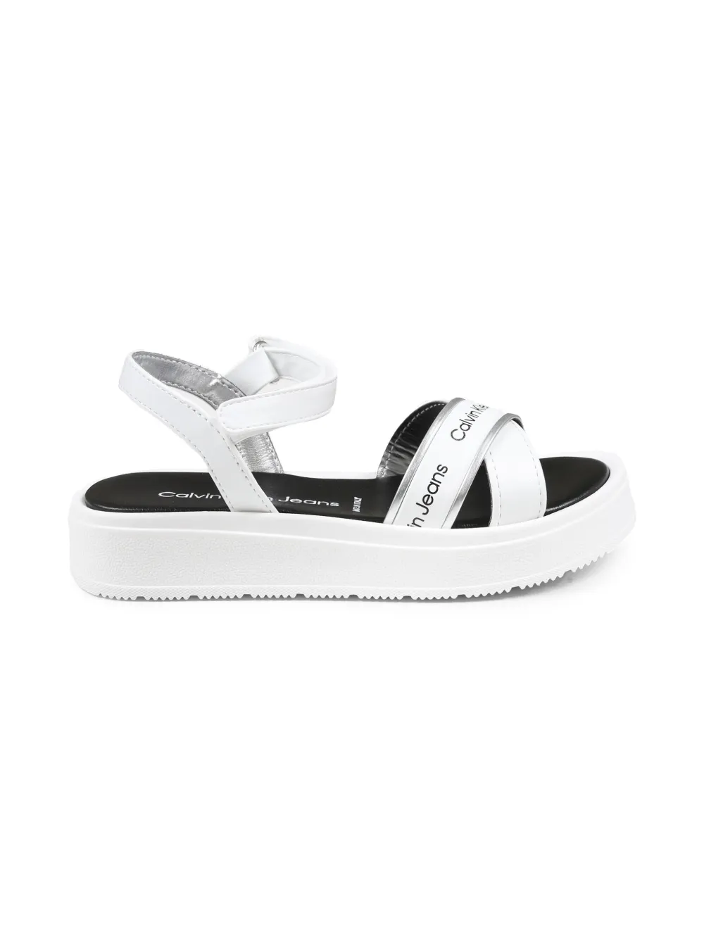 Calvin Klein Kids Leren sandalen Wit