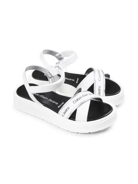 Calvin Klein Kids Sandalen aus Leder