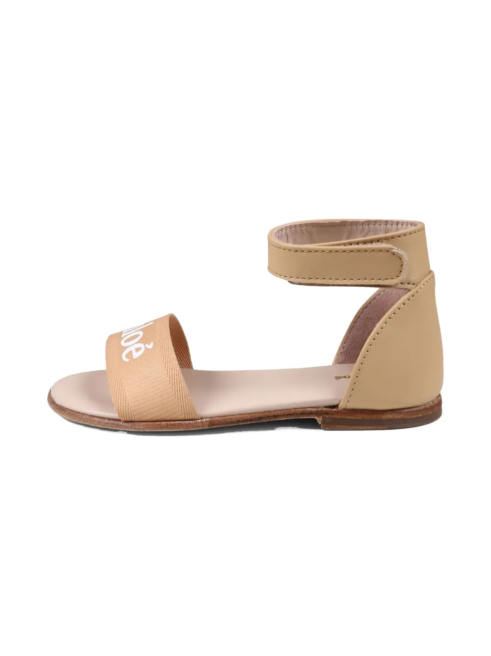 Chloé Logo-print Sandals In 粉色
