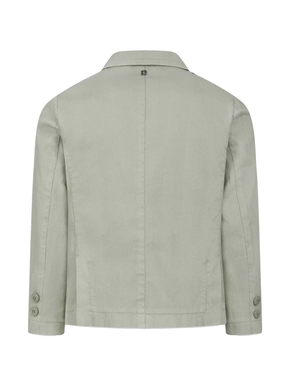 Shop Dondup Single-breasted Blazer In 绿色