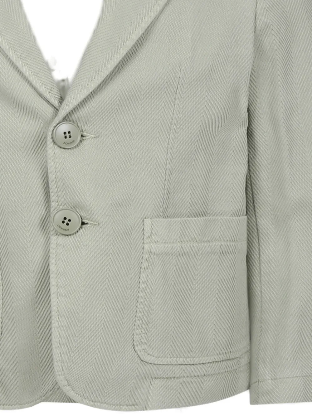Shop Dondup Single-breasted Blazer In 绿色