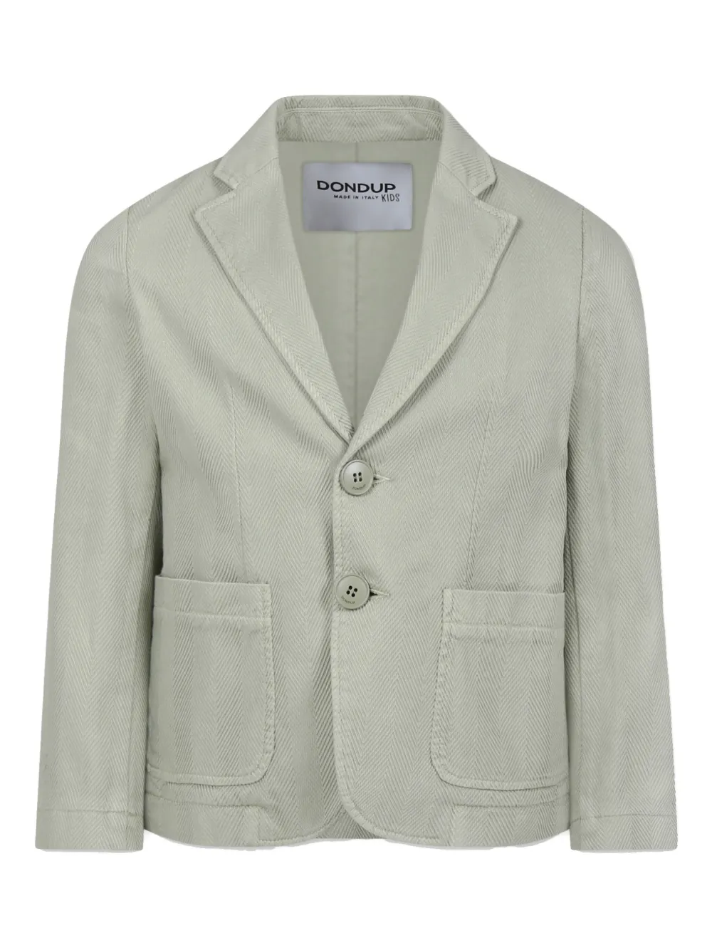 Shop Dondup Single-breasted Blazer In 绿色