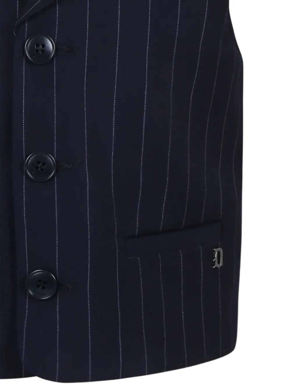 DONDUP KIDS Gilet met krijtstreep Blauw