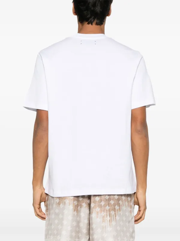 【AMIRI】Script Tee in White ★ シンプル ブランドロゴTシャツ AMIRI Script T-shirt | White | FARFETCH