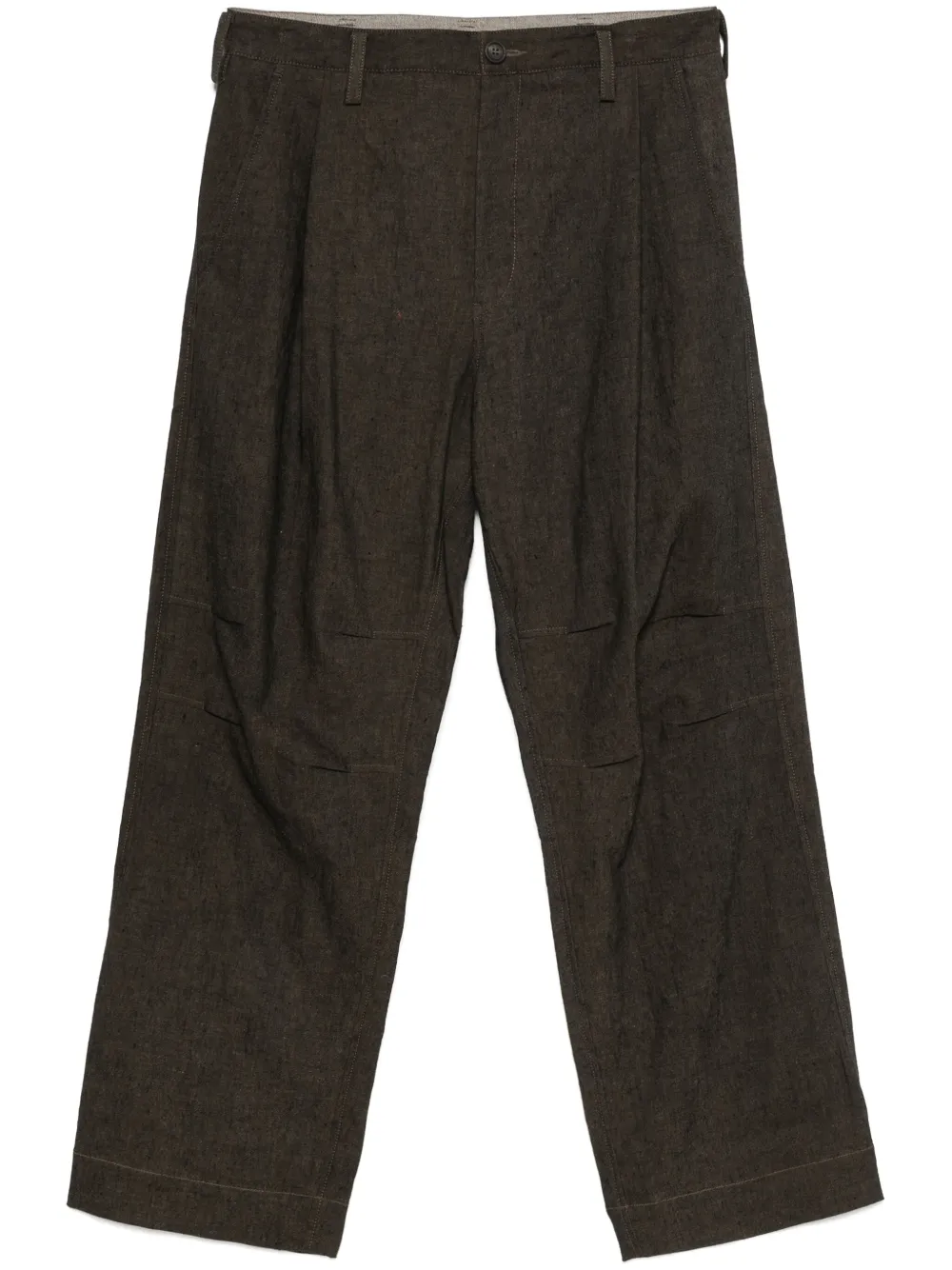 pleat-detail trousers