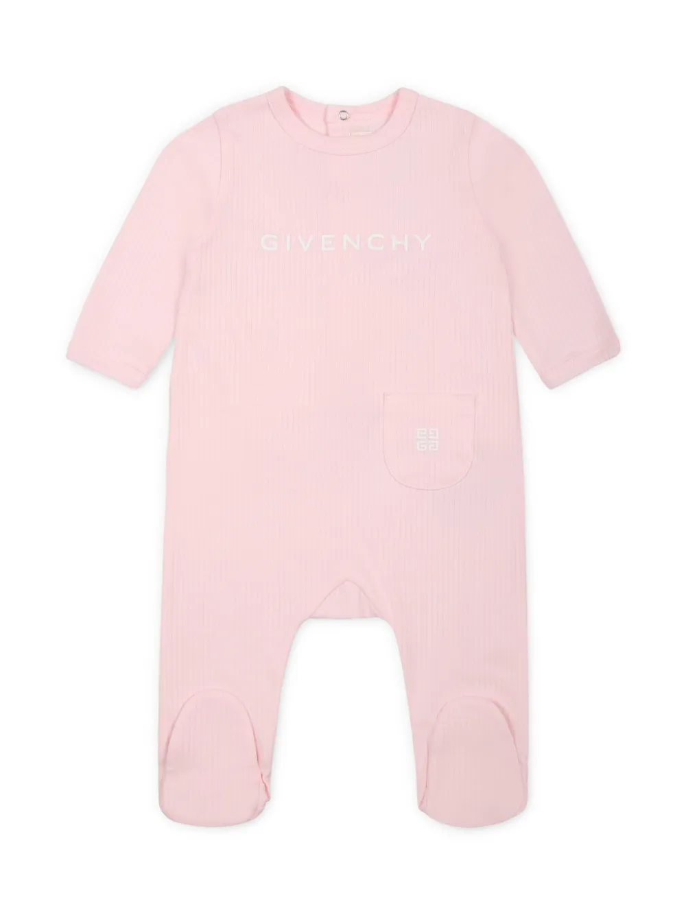 Givenchy Kids logo-print babygrow set - Roze