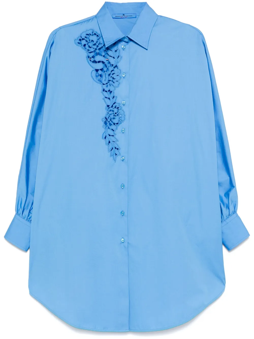 Ermanno Scervino Blouse met borduurwerk Blauw