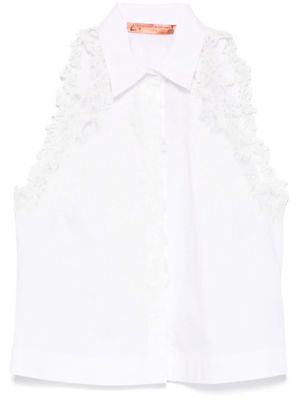 lace-detail top