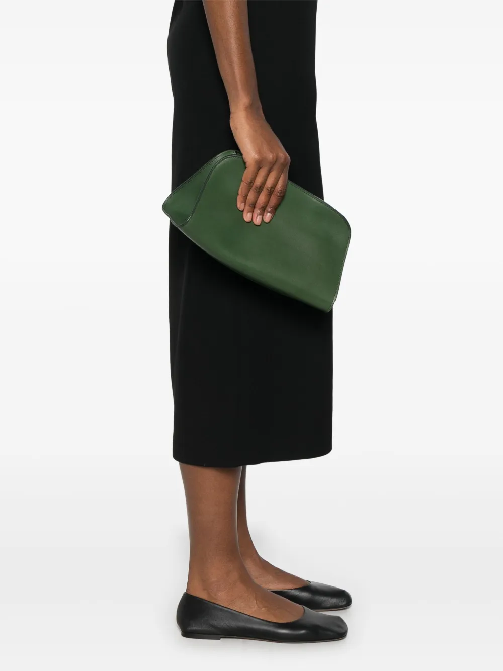 The Row Peggy clutch - Groen