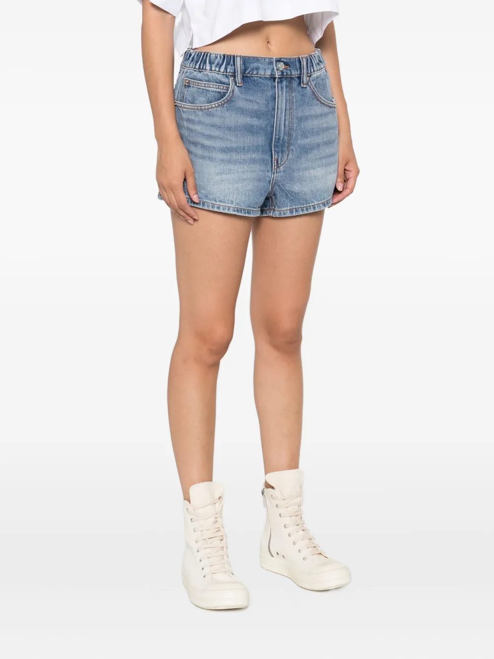 Alexander Wang Marathon denim shorts Blauw