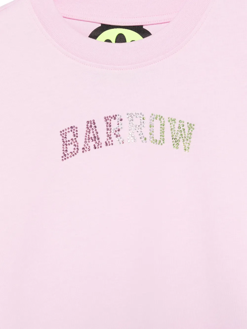 Barrow kids Cropped jersey T-shirt Roze