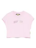 Barrow kids cropped jersey T-shirt - Pink