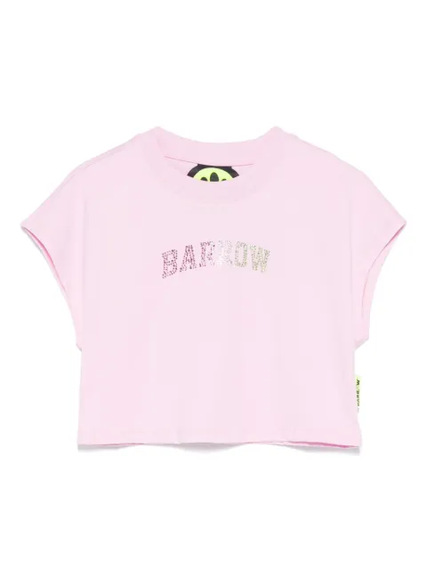 Barrow kids cropped jersey T-shirt