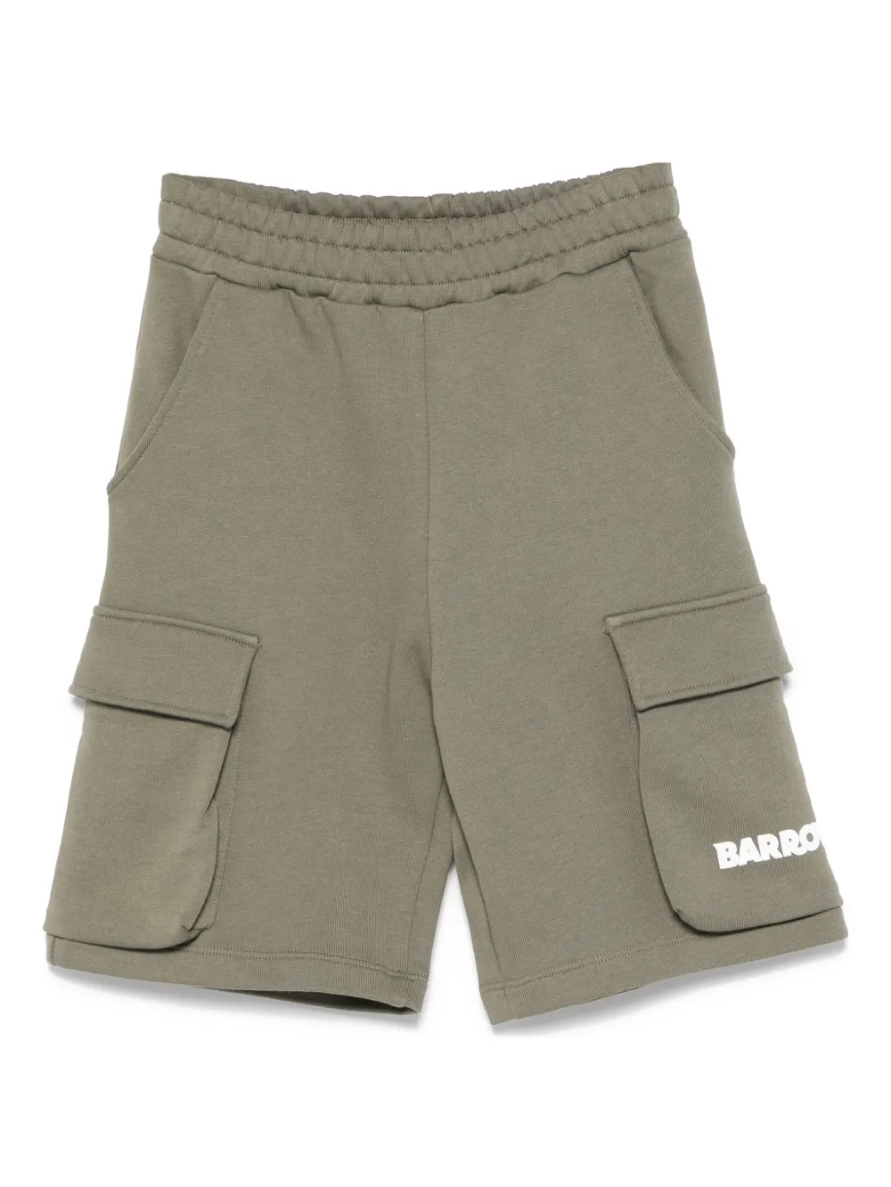 Barrow Cotton Cargo Shorts In Green
