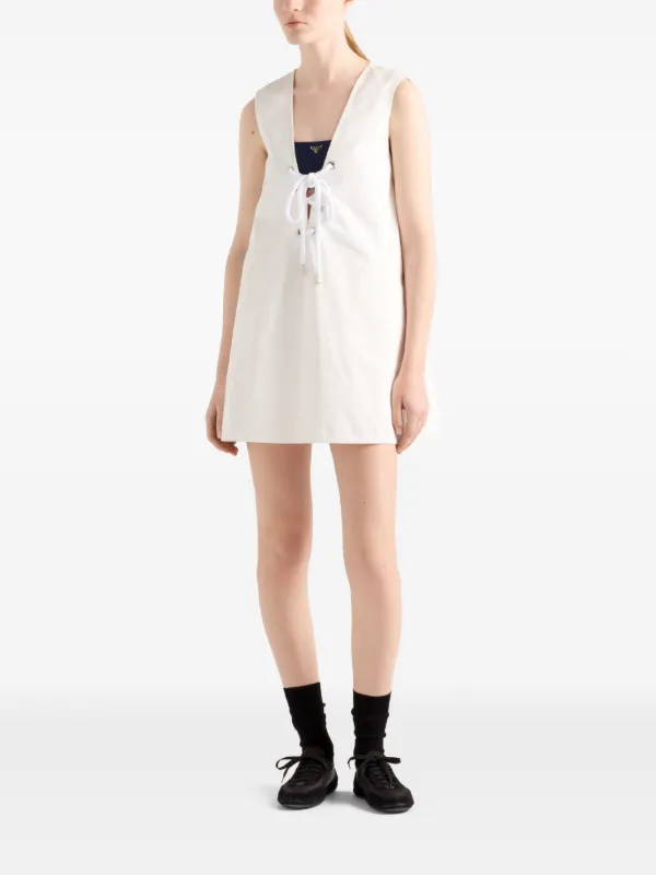 【送料&関税込】Prada Silk Mini Dress Prada Silk Shift Mini Dress w/ Train - Bergdorf Goodman