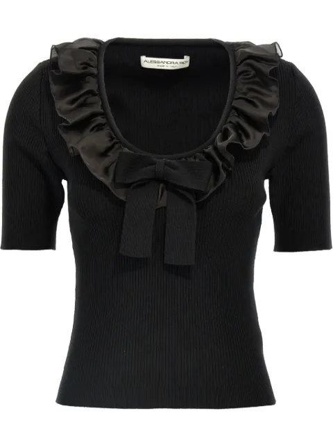 Alessandra Rich ruffled T-shirt