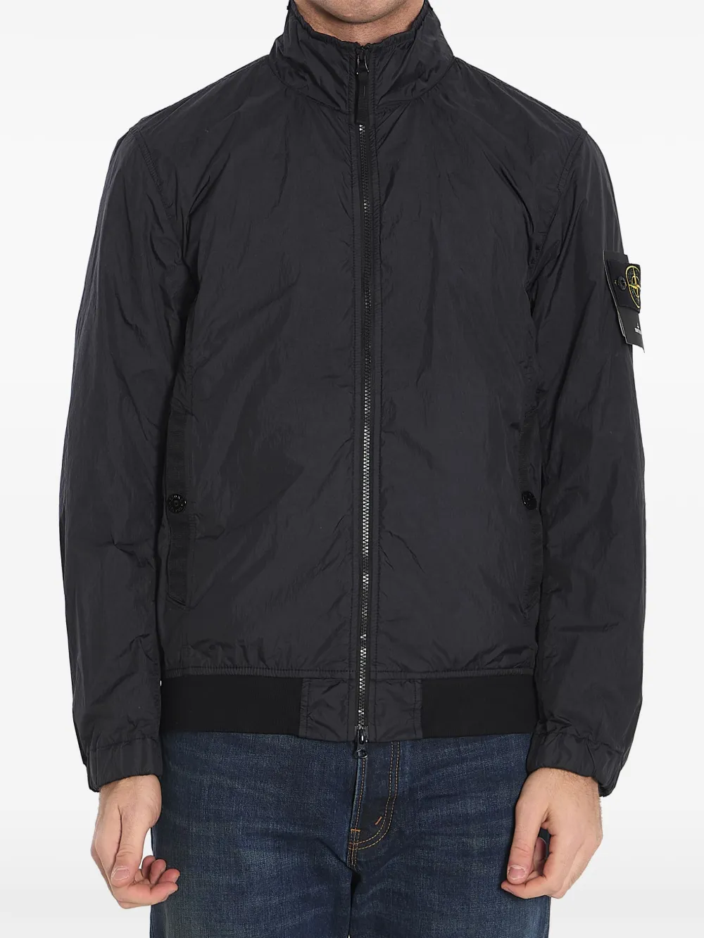 Stone Island Compass Badge bomber jacket Zwart