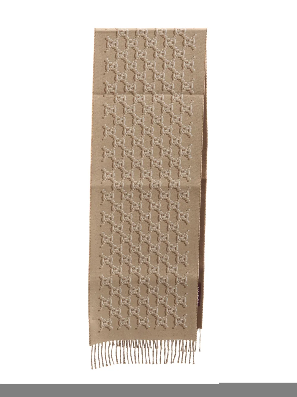 Gucci Gg Shadow Scarf In Neutrals